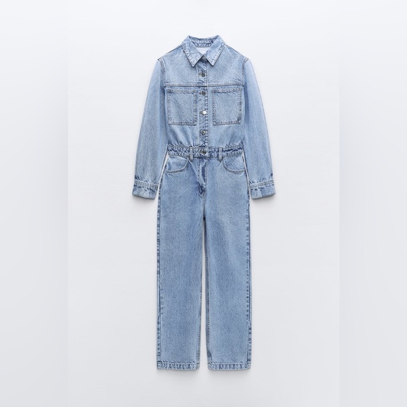 Denim Jumpsuit - Picture 1 of 9